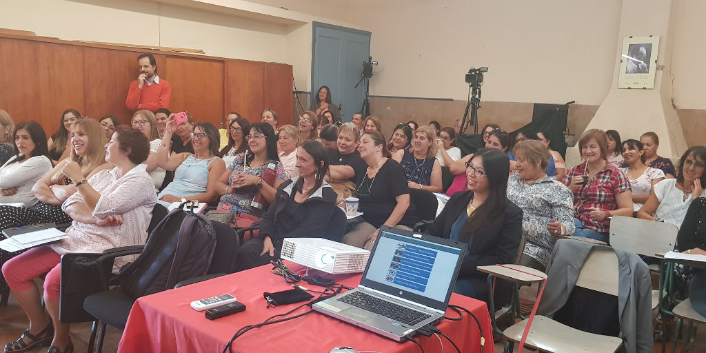 Intercambio con maestros rurales en el Programa Conciencia Agropecuaria.