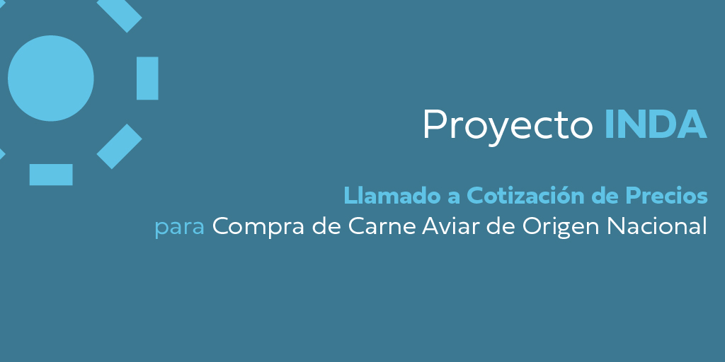 Llamado a cotización de precios para carne aviar de origen nacional.